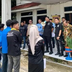 Ketua DPRD Maros, Gemilang Pagessa Terima Aspirasi Aliansi Pemuda Marusu