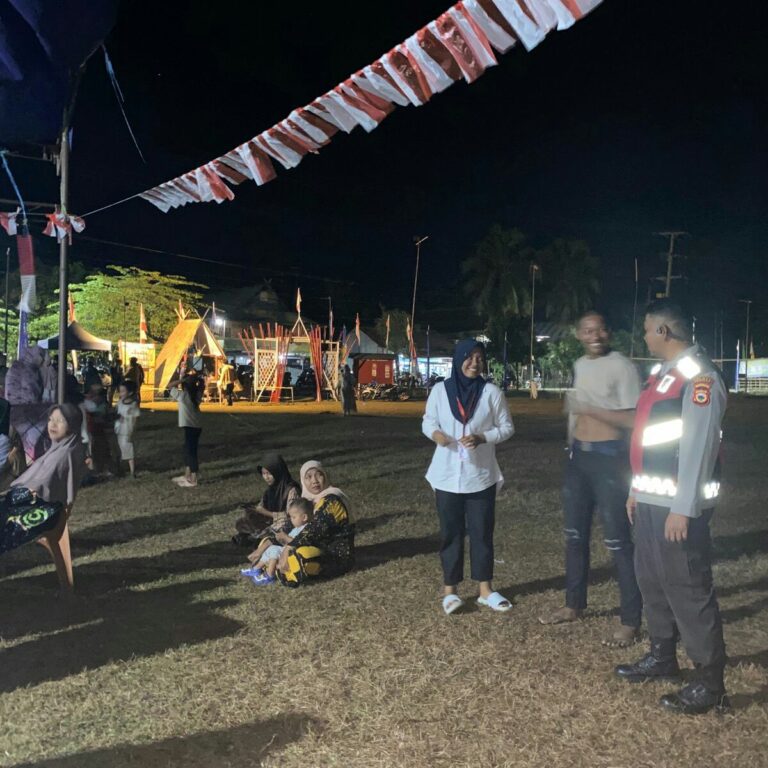 Polsek Ma’rang Amankan Lomba Ceramah Islam pada Semarak Kemerdekaan RI ke-80 di Padang Lampe
