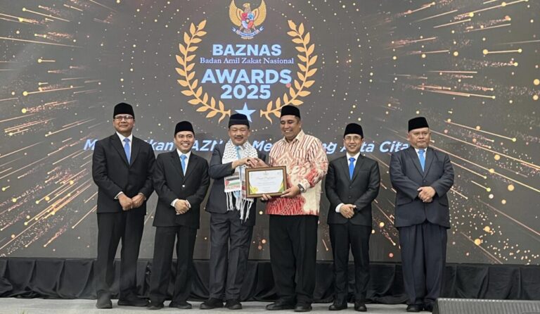Bupati Maros Raih Baznas Award 2025 sebagai Kepala Daerah Pendukung Zakat.