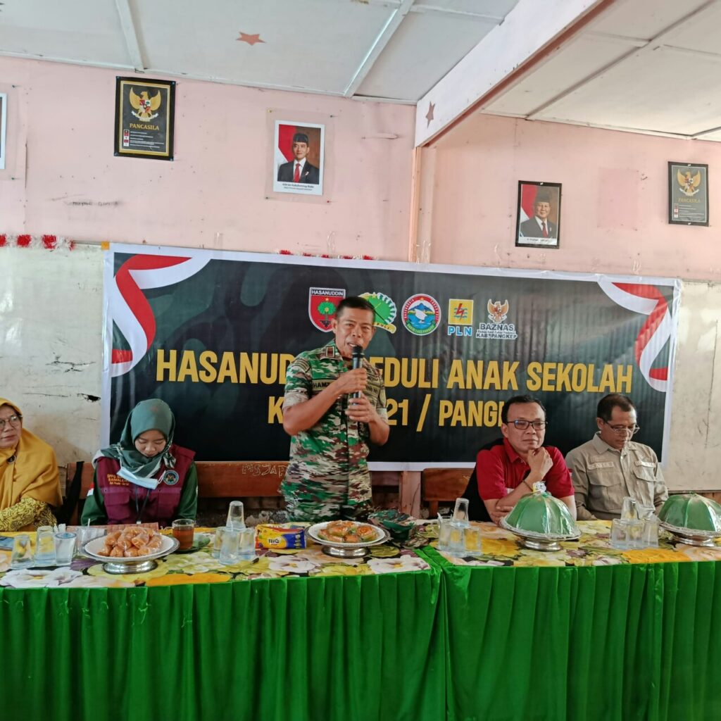 KODIM 1421/PANGKEP GELAR KEGIATAN “HASANUDDIN PEDULI ANAK SEKOLAH” DI SDN 26 JOLLO