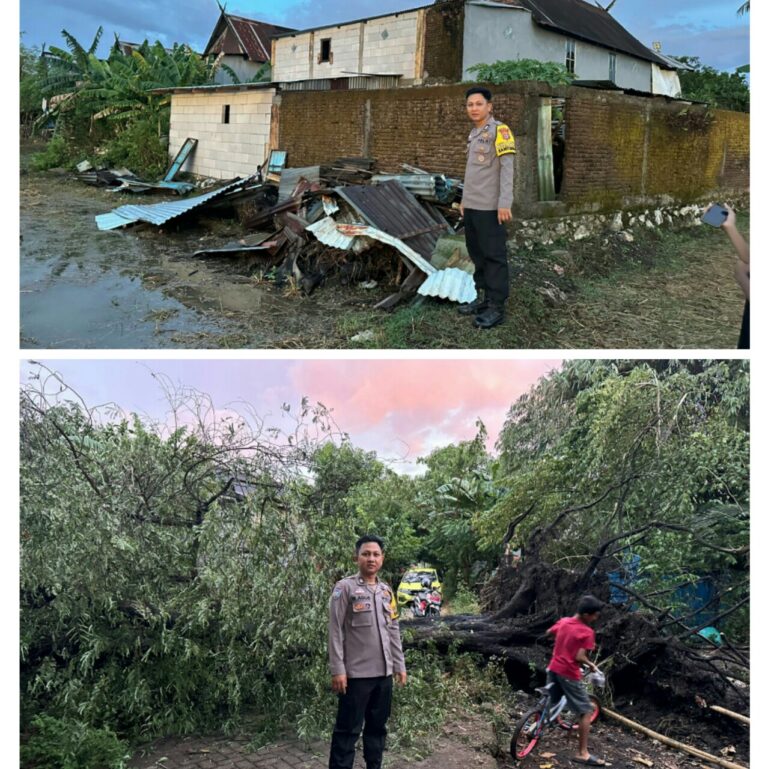 Angin Kencang Terjang Bungoro, Pangkep, Beberapa Rumah Warga Rusak