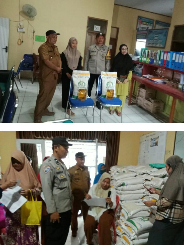 Bhabinkamtibmas dan Lurah Bonto Perak Pantau Penyaluran Bantuan Pangan, 50% Sudah Tersalurkan