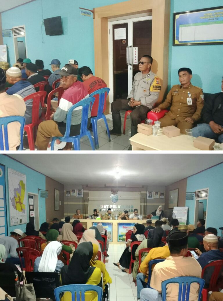 Sosialisasi Pengelolaan Lahan PT. Semen Tonasa di Desa Kabba, Bhabinkamtibmas Turut Pantau