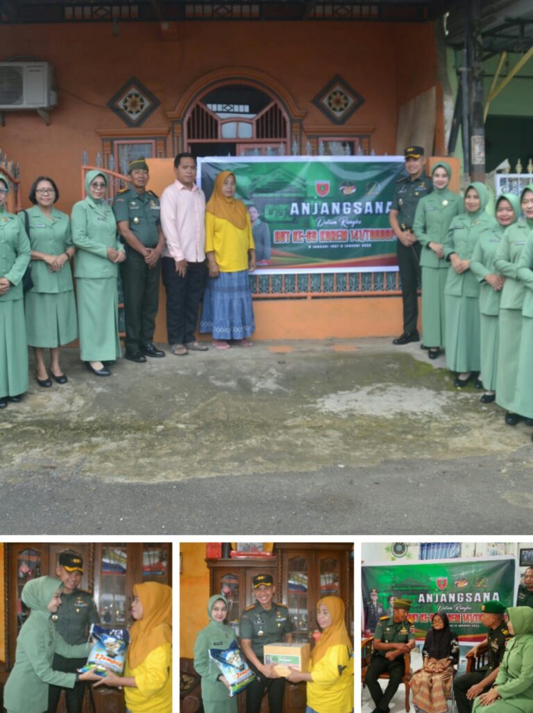 Kodim 1421/Pangkep Gelar Anjangsana, Bentuk Kepedulian pada Veteran dan Warakauri HUT Korem ke-69
