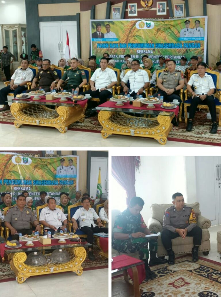 PANGKEP IKUTI SERENTAK PANEN RAYA NASIONAL, PRESIDEN PROBOWO UMUMKAN SWASEMBADA PANGAN TAHUN 2025