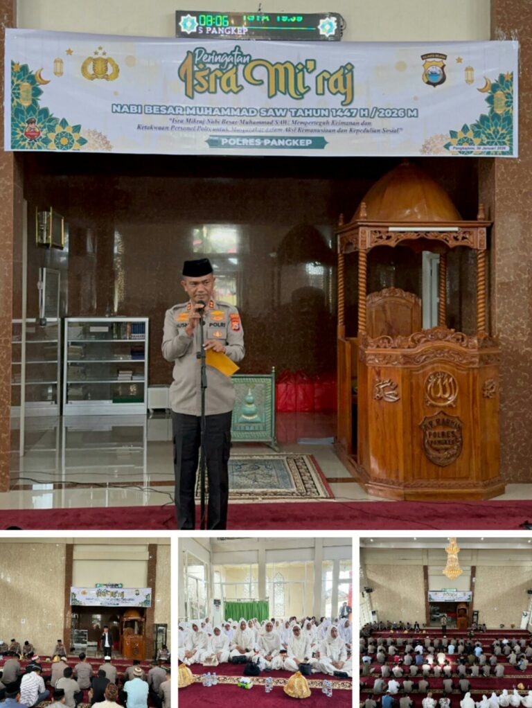 Isra Mi’raj 1447 H: Polres Pangkep Tegaskan Iman dan Peduli Sosial dalam Pelayanan Masyarakat