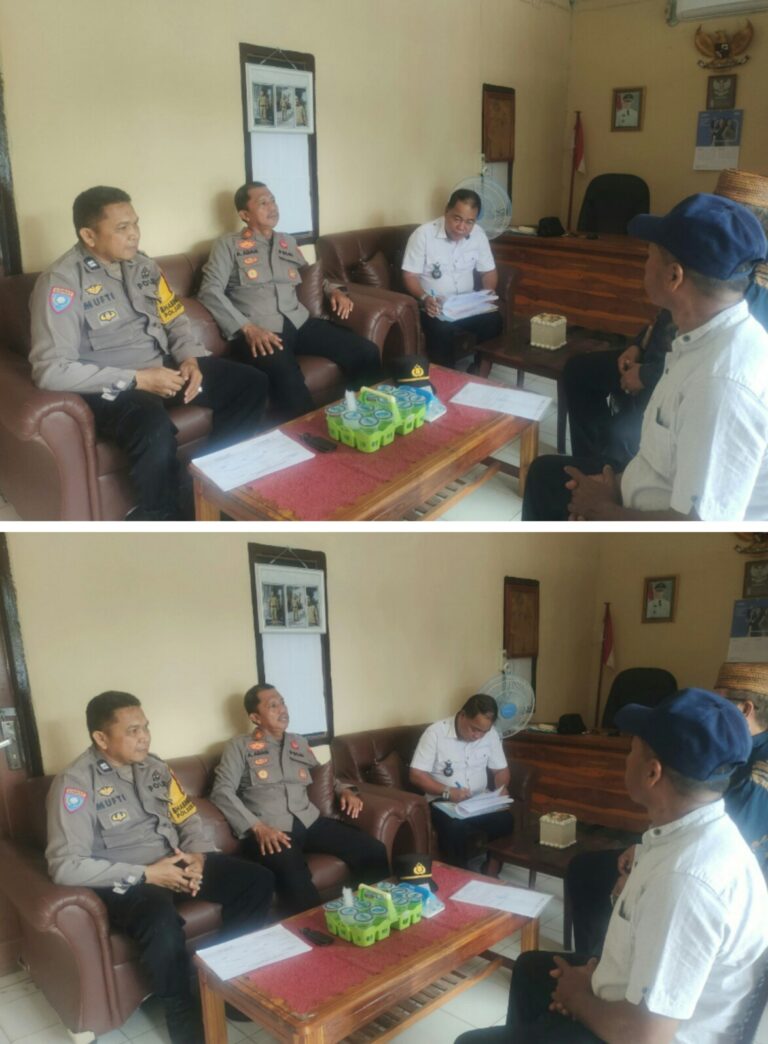 Jalin Sinergitas Kamtibmas, Kapolsek Ma’rang Kunjungi Kepala Desa Padanglampe