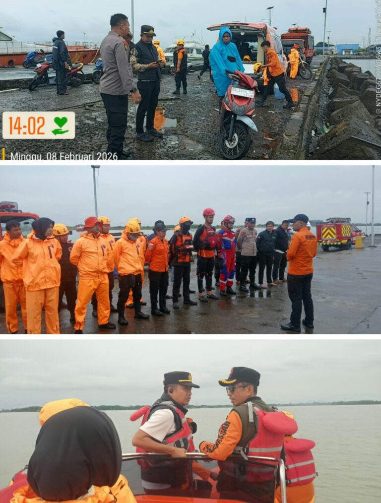 TIM GABUNGAN POLRI-BASARNAS GELAR PENCARIAN NELAYAN HERY YANG HILANG DI PERAIRAN TALLO MAKASSAR