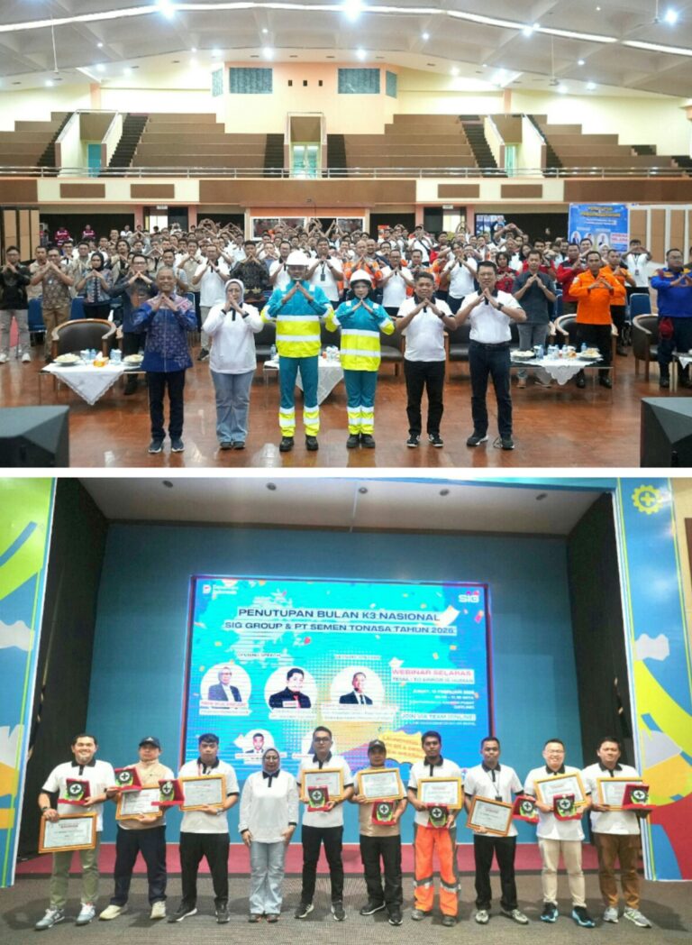 PT Semen Tonasa Tutup Bulan K3 Nasional 2026, Perkuat Budaya Keselamatan Kerja