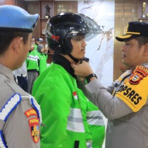 Ojol Kamtibmas Barru Deklarasikan Komitmen Jaga Kamtibmas dan Tertib Lalu Lintas