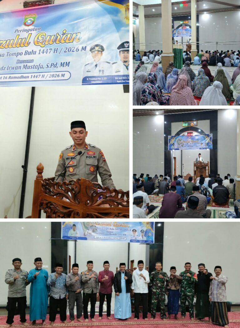 Safari Ramadhan Forkopimcam Balocci di Masjid Darussalam, Rangkaikan Peringatan Nuzulul Qur’an dengan Silaturahmi dan Peringatan Kamtibmas