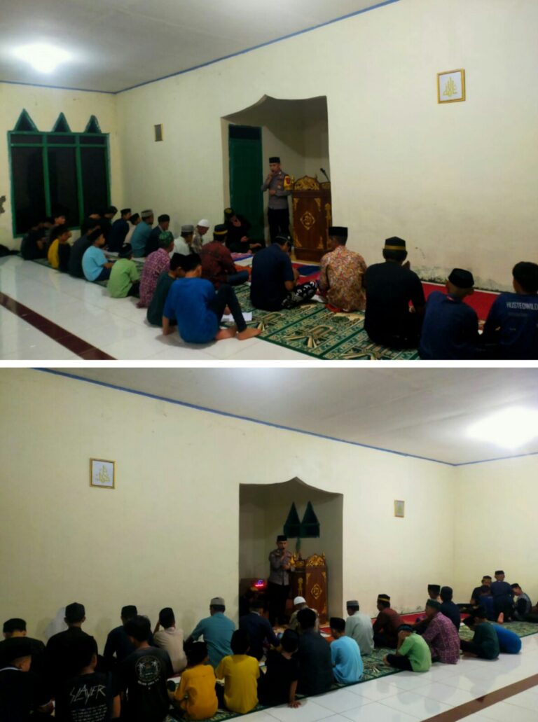 BHABINKAMTIBMAS AMANKAN SHOLAT TARWIH MALAM KE-17 RAMADHAN DI MASJID JABAL NUR