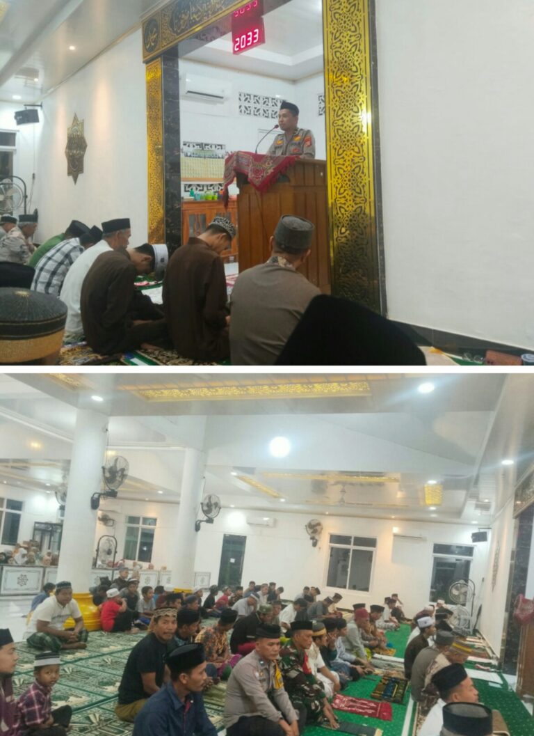SAFARI RAMADAN KE-17 DI MASJID DARUL FALAH ALESIPITTO BERLANGSUNG AMAN, POLSEK MA’RANG JAGA KETERTIBAN