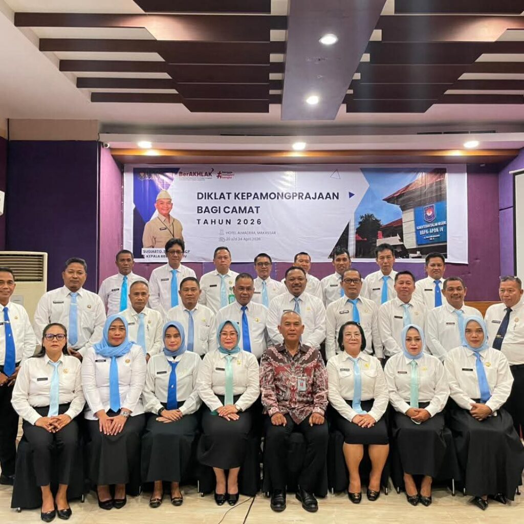 Camat Moncongloe Ikuti Diklat Kepamongprajaan Angkatan I Tahun 2026.