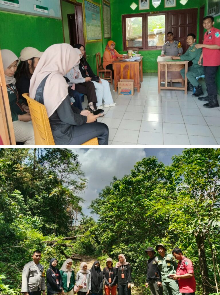 HADIRKAN KAMTIBMAS YANG KONDUSIF, BHABINKAMTIBMAS BONTO BIRAO AMANKAN KEGIATAN STUDI LAPANGAN MAHASISWI KEHUTANAN UNHAS