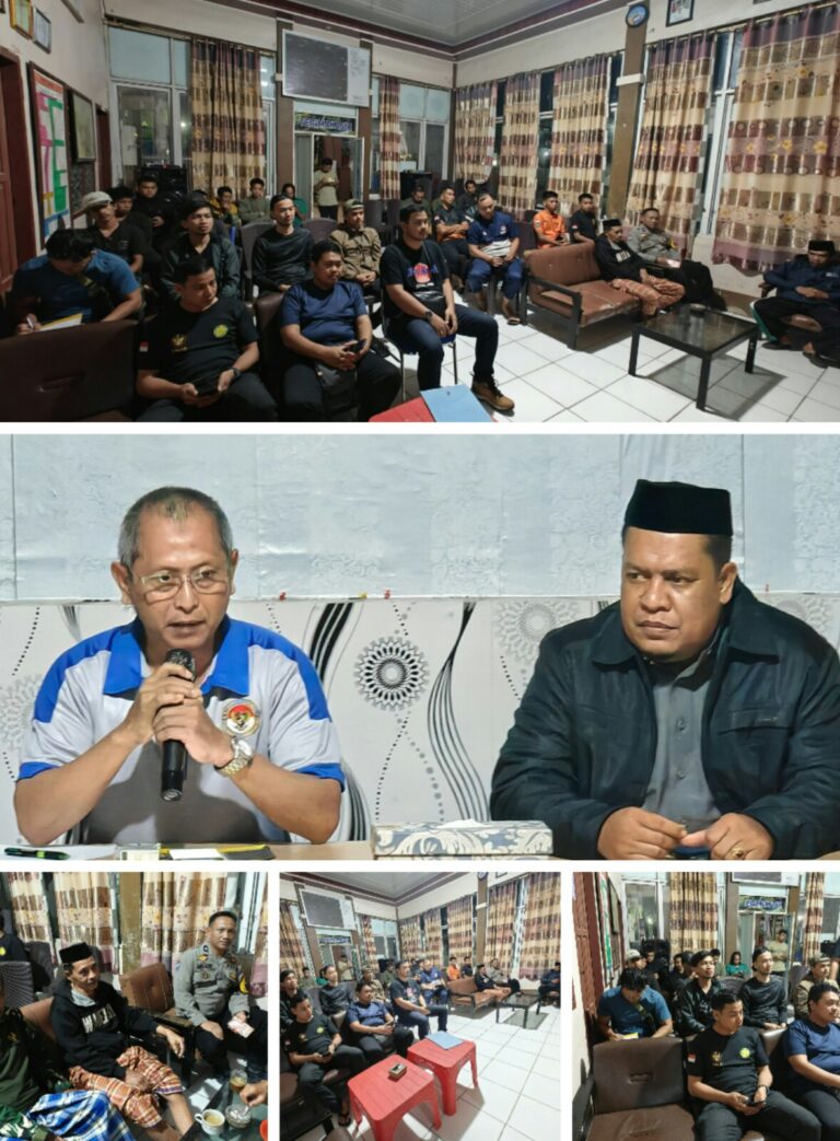 SIAP GELAR INVESTIGASI, BHABINKAMTIBMAS TOMPOBULU AMANKAN RAPAT KOORDINASI KNKT DAN IAT