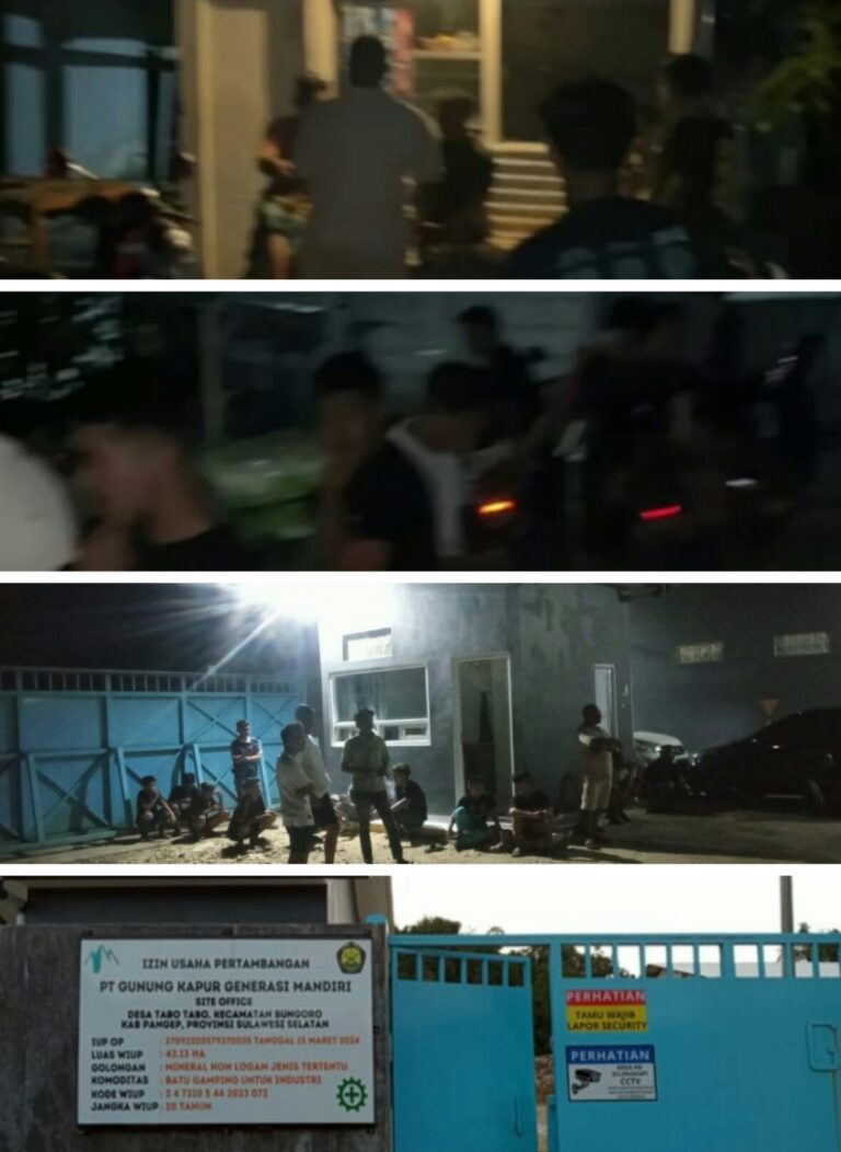 Warga Tabo-Tabo Tahan Dump Truck Yang Beraktifitas Malam Hari