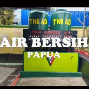 Presiden RI dan Kepala Staf Angkatan Darat Hadir untuk Rakyat, Melalui Satgas Yonif 123/Rajawali Bangun Sumur Bor di Mesjid Nurul Falah Kepi