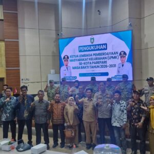 Kukuhkan 22 Ketua LPMK, Walikota Parepare Tasming Hamid tegaskan Posisi LPMK Mitra Sejajar Kelurahan, Bukan Bawahan