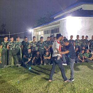 Garda Terdepan Lestarikan Budaya Lampung, Prajurit Brigif TP 45/SB Latihan Pencak Silat Sekinci Kinci