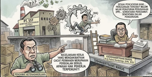 Kecelakaan Kerja Karyawan PT. SST di Pergudangan Pattene Marusu Jadi Sorotan, Korban Diduga Tidak Terdaftar BPJS Ketenagakerjaan dan BPJS Kesehatan. 