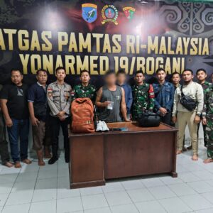 Satgas Pamtas RI-Malaysia Yonarmed 19/Bogani Gagalkan Penyelundupan Sabu 3,94 Gram Lewat Jalur Tikus