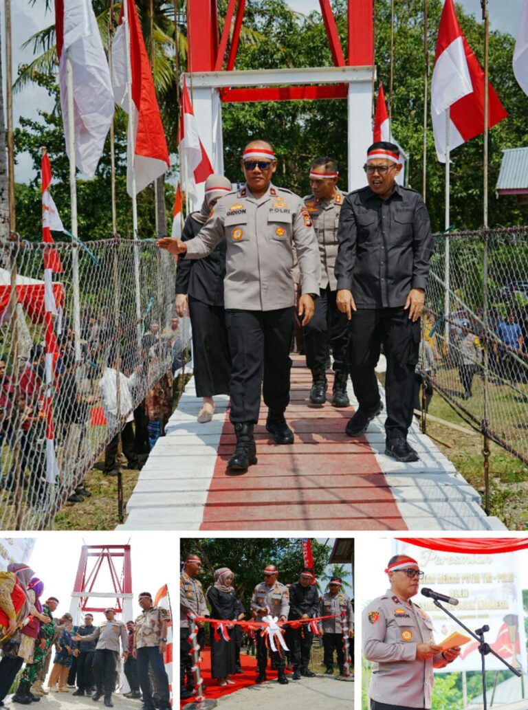 Resmikan Jembatan di Bone, Wakapolda Sulsel: Polri Hadir Bukan Hanya Jaga Keamanan, Tapi Bawa Manfaat Nyata
