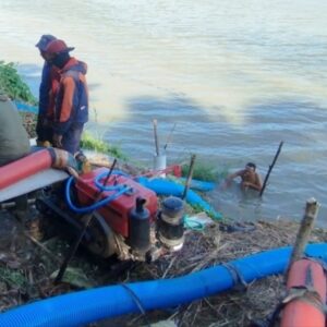 Pertahankan Ketersediaan Air Irigasi, Pompanisasi Dilakukan ke Saluran Sekunder Pekkabata