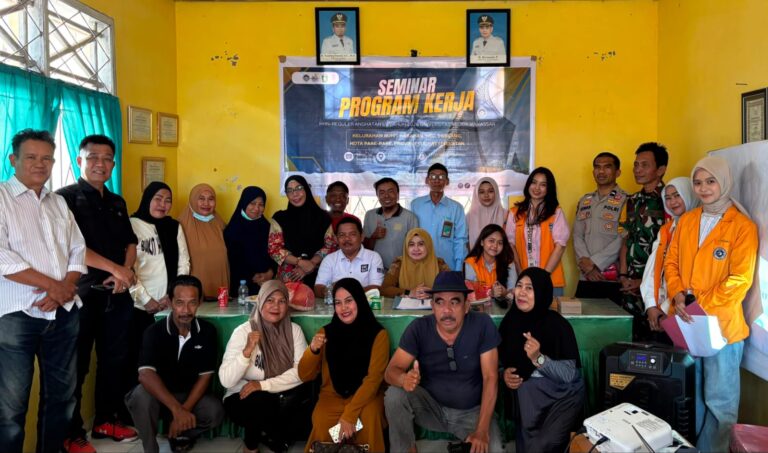 Mahasiswa KKN Reguler UNM Ke- LV, Melaksanakan Seminar Program di Kelurahan Bukit Harapan