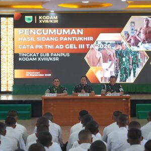 Bangga dan Tangis Haru calon prajurit saat Pengumuman Casis Secata PK TNI AD Gelombang III TA 2026