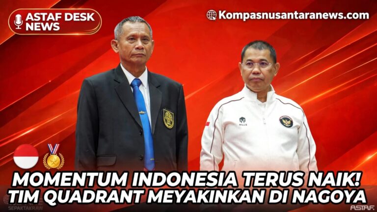 MOMENTUM MEDALI INDONESIA TERUS MENINGKAT, TIM QUADRANT TAMPIL MEYAKINKAN DI NAGOYA
