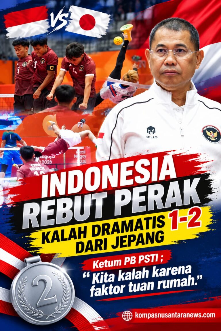 INDONESIA REBUT PERAK, KALAH DRAMATIS 1-2 DARI TUAN RUMAH JEPANG – KETUM PB PSTI: KITA KALAH KARENA FAKTOR TUAN RUMAH