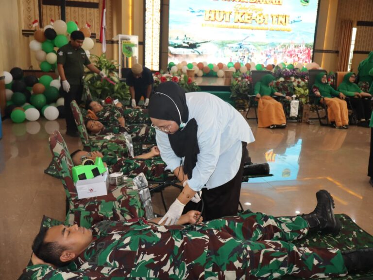 Setetes Darah, Wujud Kepedulian Sambut HUT ke-81 TNI