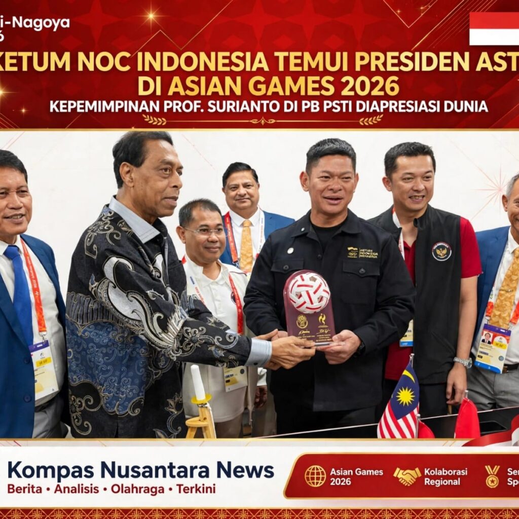 KETUM NOC INDONESIA TEMUI PRESIDEN ASTAF DI ASIAN GAMES 2026, KEPEMIMPINAN PROF. SURIANTO DI PB PSTI DIAPRESIASI DUNIA