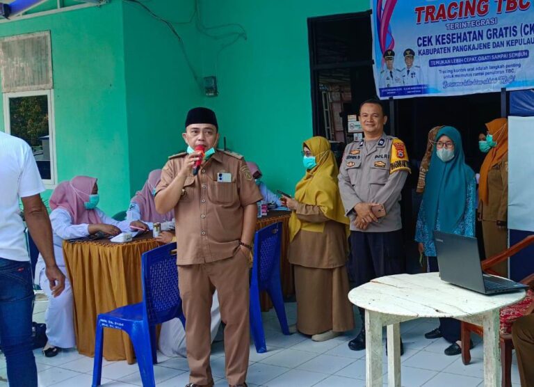 Bhabinkamtibmas Bonto Kio Amankan Program Cek Kesehatan Gratis dan Tracing TBC, Tekankan TBC Bukan Aib